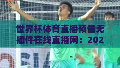 世界杯体育直播预告无插件在线直播网：2026年看球新姿势，告别卡顿和广告！