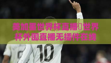 美加墨世界杯直播∬世界杯外围直播无插件在线直播网：2026年球迷观赛终极攻略