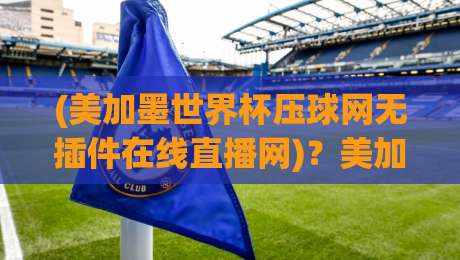 (美加墨世界杯压球网无插件在线直播网)？美加墨世界杯压球网无插件在线直播网，2026年观赛新选择！