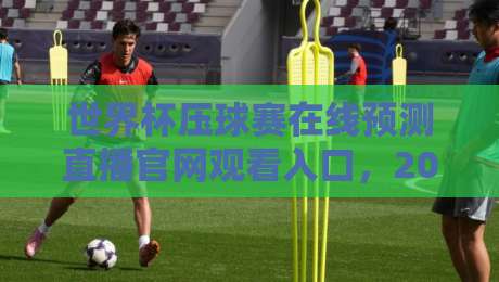 世界杯压球赛在线预测直播官网观看入口，2026年球迷必备指南