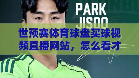 世预赛体育球盘买球视频直播网站,怎么看才靠谱?2026观赛指南