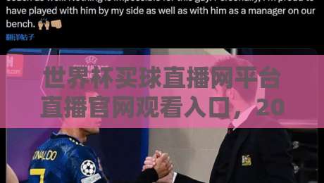 世界杯买球直播网平台直播官网观看入口,2026看球别走弯路