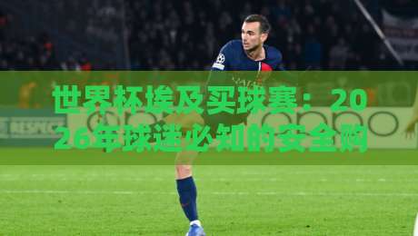 世界杯埃及买球赛：2026年球迷必知的安全购彩指南