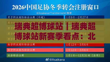 瑞典超博球站|瑞典超博球站新赛季看点:北欧绿茵的战术脉络与观赛节奏-今晚靠谱最火进球网技巧预选竞投论坛720P集锦