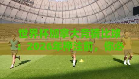 世界杯加拿大竞猜比球:2026年押注前,你必须知道的五大冷门细节! 世界杯加拿大竞猜比球:2026年押注前,你必须知道的五大冷门细节!